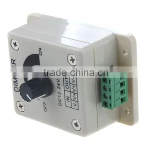 1 CH Output LED Dimmer Controller 12-24V Single Color Bright Adjust for 5050 3528 LED Light Strip thumbnail-5