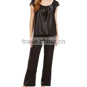 Summer Sleepy Satin Pajamas For Women Adult Sleepwear thumbnail-3