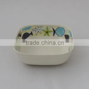 Eco-Friendly Bamboo Fiber Square Bowl thumbnail-4
