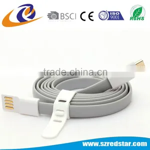 Diversiform Color Univesal Flat 1M Micro Magnetic Cable USB Charging Sync Cable thumbnail-5