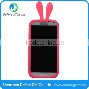 Rabbit Ear and Bear Ear Frame Silicone Case Cover Universal Luminous Ring Bumper thumbnail-1