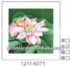 Originator 3d Mininature Picture 3d Picture in China Hot Sale Lotus thumbnail-1