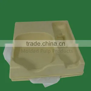2016 Low Price Biodegradable Environmental Molded Pulp Tray Packaging thumbnail-3