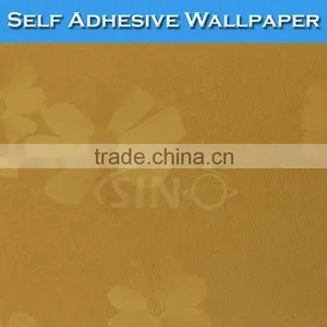 5002 SINO Showing Room Decoration Gold Velvet Simple Wallpaper thumbnail-1