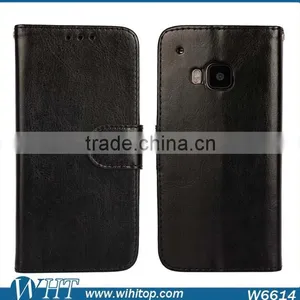 New Phone Case 2015 Hot Sale for HTC One M9 Wallet Case PU Leather Flip Cover thumbnail-1