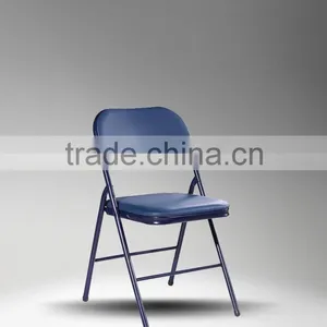 Cheap Wholesale Indoor Powder Coated UPHOLSTERED Metal Folding Chair Quality Choice thumbnail-4