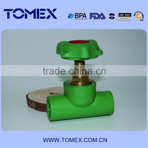 THE CHEAPEST FACTORY PPR GATE VALVE DIN STANDARD GREEN GREY thumbnail-1