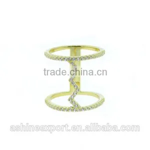 2015 China Wholesale Fashion Cage Rings Crystal Ring Silver &rose Gold& Ring- 4 Colors thumbnail-3