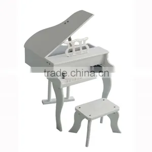 Fashion 30 Key Children White Wooden Piano, Mini Child Wooden Piano Toy thumbnail-1