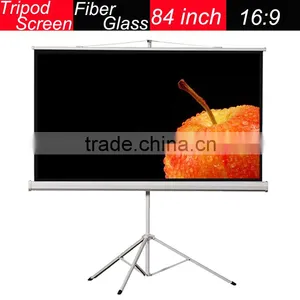 Foldable 84''16:9 Outdoo R4k*2k Portable Tripod Projection Screen thumbnail-1