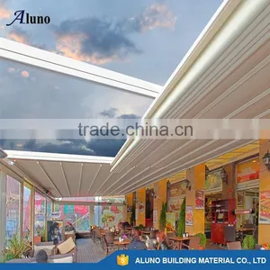 Retractable Canvas Pergola /Pergola With Retractable Fabric Roof thumbnail-4