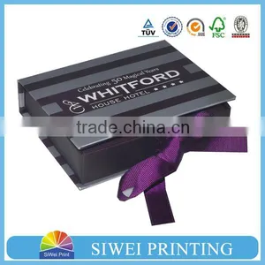 Top Popular Logo Printing Customized Recylable Printing Folding Box in Packaging Box With Ribbon ,magnetic Closure thumbnail-5