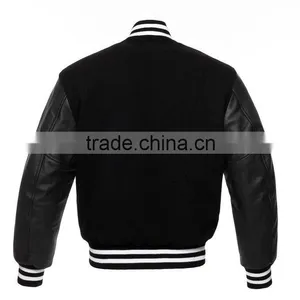 2016 Top Wool Varsity Jacket Wholesale/plain Varsity Jacket Wholesale F/Wool Leather Varsity Jackets Men thumbnail-2