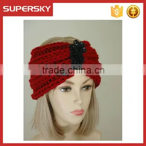 V-147Crochet Hand Knitted Ear Warmer Head Band Camouflage Headband/knitted Headband/yoga Headband thumbnail-3