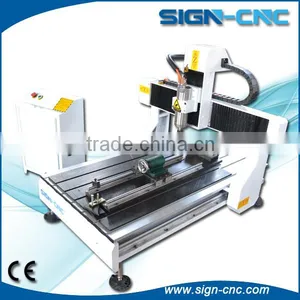 Mini Desktop 4 Axis Cnc Router Engraver 6090/cnc Router Wood Carving Machine for Sale Wood, MDF, Metal, Stone, Aluminum thumbnail-1