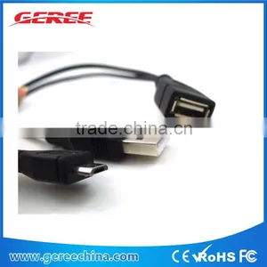 Micro USB Host OTG Cable With USB Power Male Female thumbnail-2