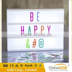 Cinematic Style Lightbox Vintage Cinema Coloured Letters Matching Light Box for Home Light up Quality Choice thumbnail-5