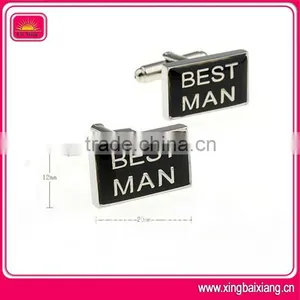 Simple Shaped Silver Business Cufflink Buttons thumbnail-2