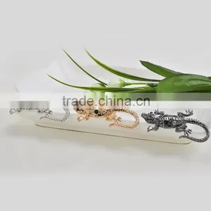 Alloy Lizard Crystal Rhinestone Animal Stone Brooch thumbnail-2