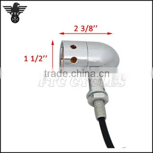 Aftermarket Custom Chrome LED Harley Chopper Motorcycle Turn Signals thumbnail-6