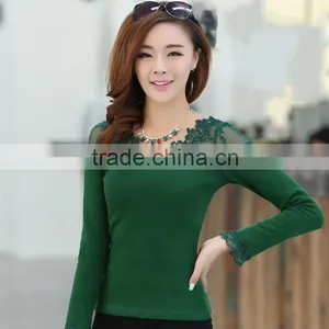 Girls Stylish Long Leeve Lace T-shirts thumbnail-1