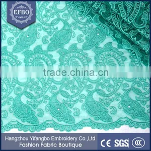 Mature Style Wine Color African Tulle Mesh Lace Fabric For Dresses thumbnail-5