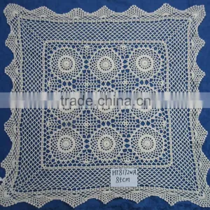 Hand Knit Crocheted Table Cloth thumbnail-1