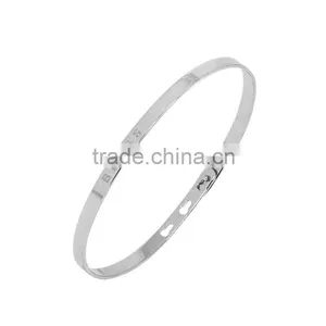 Memories Bangles With Customize Design Word 'BLESS' With 4mm/7mm Width thumbnail-1