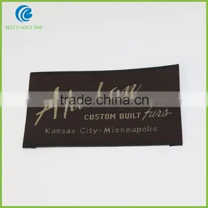 2016 Factory Wholesale Custom Polyester Damask Woven Labels For Clothing thumbnail-2