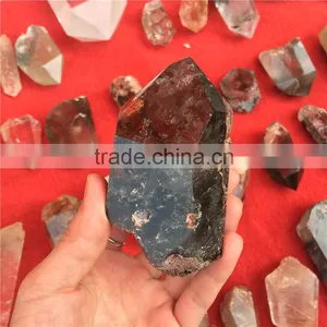 Natural Green Phantom Stone Crystal Pillars Point thumbnail-5