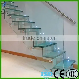 Laminated Safety Glass For Stairs/Laminated Glass Stairs Supplier thumbnail-6