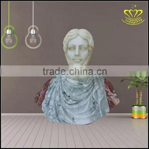 European Character Bust Bust of White Marble Carving Boutique thumbnail-2