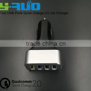 China Supplier [Qualcomm Certified] Quick Charge QC 2.0 Four USB Ports Car Charger for Smartphone thumbnail-1