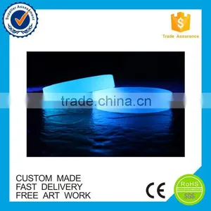 Business Gifts Eco-friendly Custom Glowing Silicone Wristband thumbnail-3