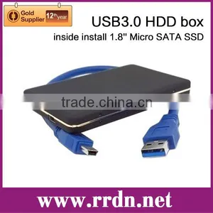 USB3.0 HDD Box Inside Use Micro SATA SSD thumbnail-1