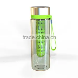 Plastic Water Bottle With Strainer/ Clear Plastic Water Bottles thumbnail-1