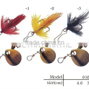 Feather Treble Changable Spinner Bait Metal Lure thumbnail-1