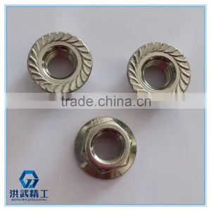 Hexagon Nuts With Flange and High Quality thumbnail-4