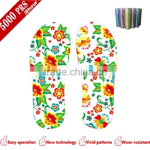 Classical Flower Pattern Style 2D Transferring Film for Pcu Blowing Shoe Sole thumbnail-1