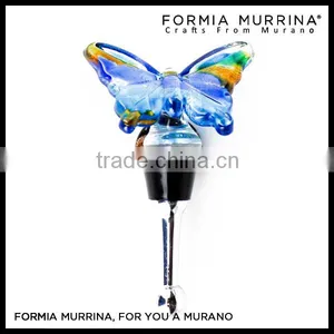 Murano Glass Wine Charms Glass Wine Accessories Wine Stoppers for Wedding Deco thumbnail-6
