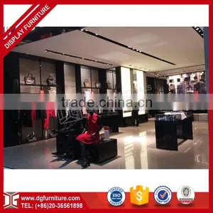Wooden Wall Mounted Clothes Showcase Designs thumbnail-2