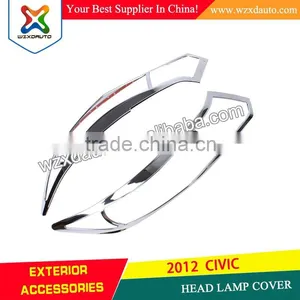 CHROME HEAD LAMP COVER FOR HOND A CIVI C '12 ON thumbnail-1
