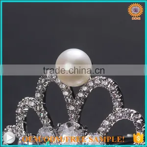 2016 Latest Fashion Freshwater Pearl Crown Jewelry Hair Accessories thumbnail-4