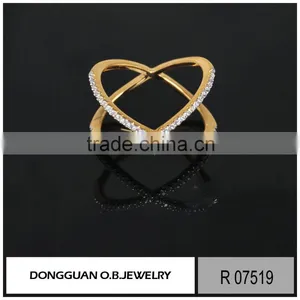 Fashion New Model Silver Ring Wedding Ladies Gold Finger Ring thumbnail-1