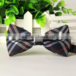 2016 Custom Made Double Sided Pre-tie Plaid Pattern Mens Bow Ties for Boys thumbnail-4