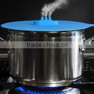 Cooking Tool Silicone Pan Lid Boil Over Spill Stopper Pot Lid thumbnail-4