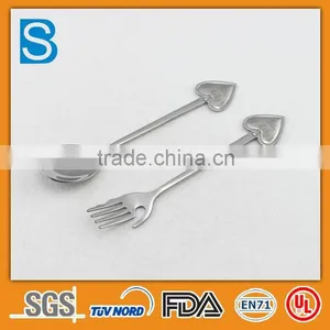 Eco-friendly Stainless Spoon and Fork Set thumbnail-1