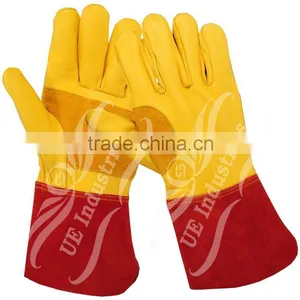 UEI-2886 Safety Work Gloves , Welding Gloves , Welding Work Gloves , Leather Welding Gloves , Welder Gloves thumbnail-1