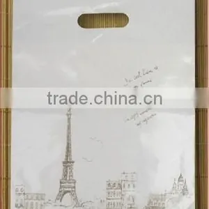 Customized Logo Plastic Clothes Bags With Handle thumbnail-4