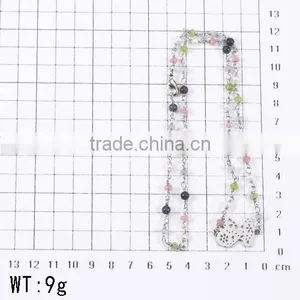 2016 Latest Beautiful Colorful Beads Teddy Bear Fancy Necklace for Lady thumbnail-2